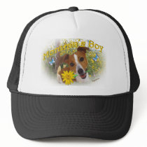 Momma's Boy  Jack Russell in Flowers Hats