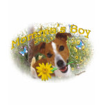 Momma's Boy  Jack Russell in Flowers t-shirts