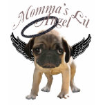Momma's Lil Pug  Angel t-shirts