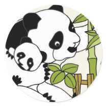 Mommie with Baby Panda stickers by Suzettas Mommie with Baby Panda stickers