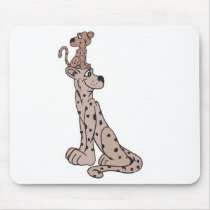mommy and baby cheetah mousepads