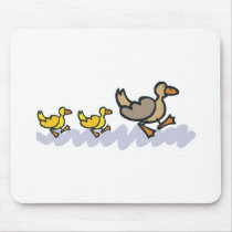 mommy and baby ducks mousepads
