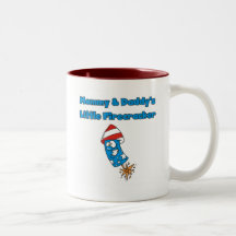 Mommy and Daddy's Little Firecracker T-shirts Coffee Mug