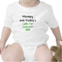 Mommy and Daddys Little Tax Deduction Green t-shirts by BigGeekDaddy Mommy and Daddys Little Tax Deduction Green t-shirts