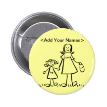 Mommy and Me Button (Customize Names)