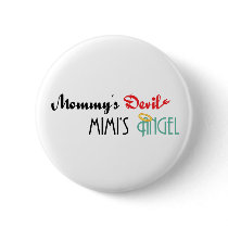 Mommy's Devil, Mimi's Angel Pinback Buttons