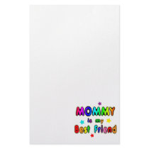 Mommy Best Friend Stationery Design