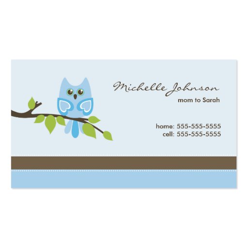 Mommy Business Card (front side)