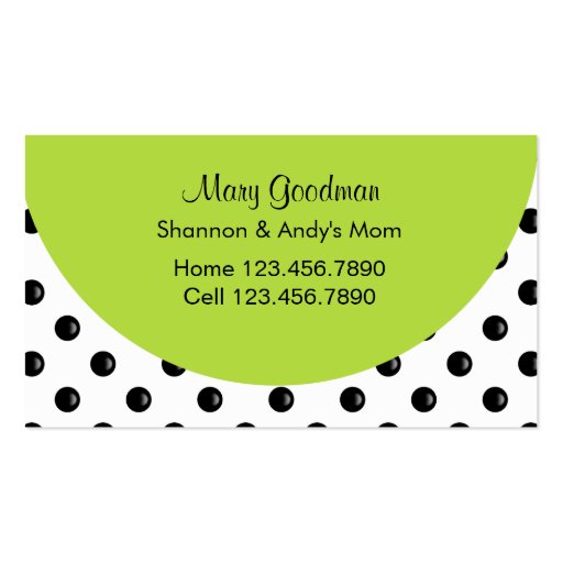 Mommy Business Cards