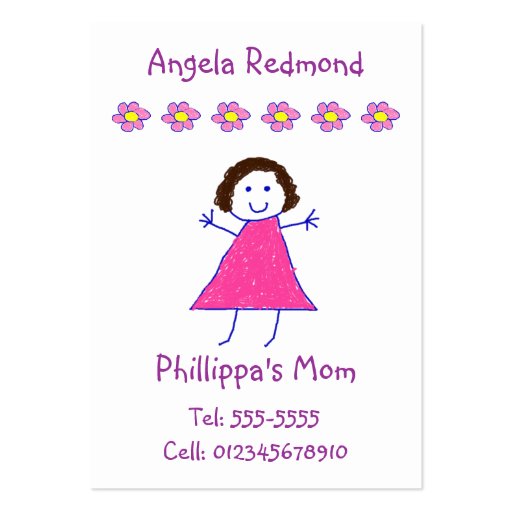 Mommy Calling Card Business Card (front side)