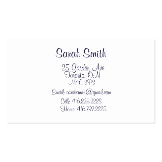Mommy Calling Card Business Cards