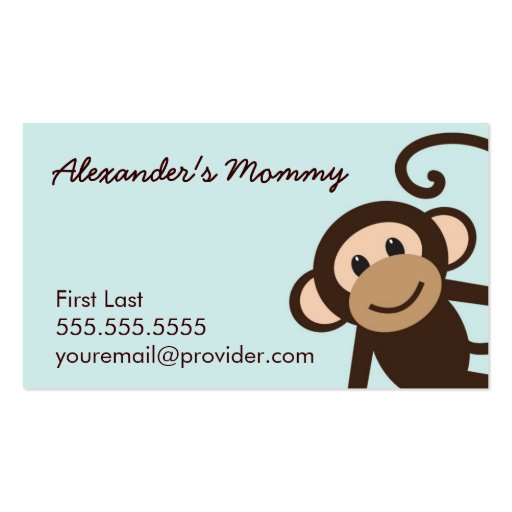 Mommy Calling Card Business Cards (front side)