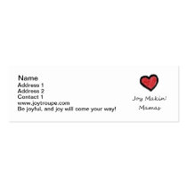 Mommy Contact Cards business cards
