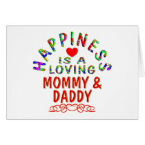Mommy & Daddy Happiness cards