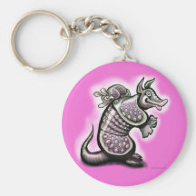 Mommy Dillo Key Chain
