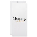 Mommy Est 2010 Customized Rack Card