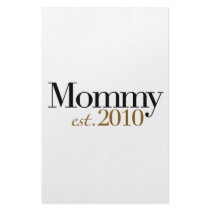 Mommy Est 2010 stationery by worldsfair Mommy Est 2010 stationery
