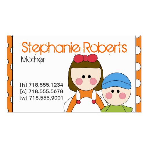 Mommy Info Card Business Card
