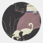 Mommy Kat and Kittens Stickers