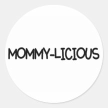 Mommy Licious Black Sticker