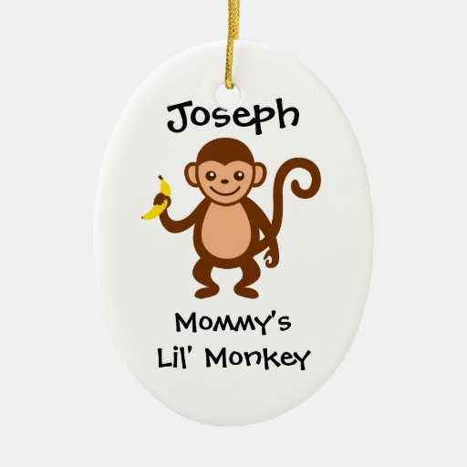 mommy lil monkey christmas tree ornament zazzle mommy lil monkey christmas tree ornament zazzle