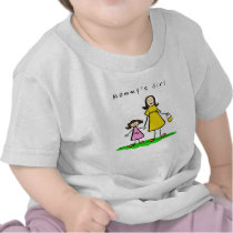 Mommy & Me (Brunette with Title) t-shirts by donnabellas Mommy & Me (Brunette with Title) t-shirts
