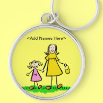 Mommy & Me Keychain (Blond Customize Names Option)