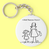 Mommy & Me Keychain (Customize Names Option) keychains