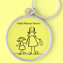 Mommy & Me Keychain (Customize Names Option)