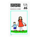 Mommy & Me Stamp (Brunette with No Title)