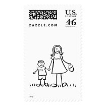 Mommy & Me Stamp (Drawing with No Title)
