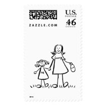 Mommy & Me Stamp (Drawing with No Title)