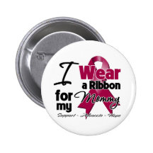 Mommy - Multiple Myeloma Ribbon Pinback Button