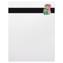 Mommy N Baby Bear in Stroller Custom Letterhead