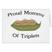 Mommy Of Triplets Greeting Card