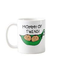 Mommy of Twin Pod Coffee Mugs