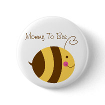Mommy To Bee Baby Shower Button