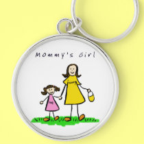 Mommy's Girl Keychain (Brunette)