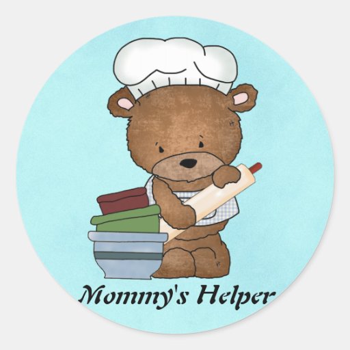 Mommy's Helper sticker Zazzle