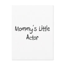 Mommy's Little Actor postcards