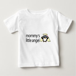 Mommy's Little Angel Girl Penguin Tshirt