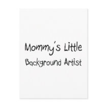 Mommy's Little Background Artist postcards