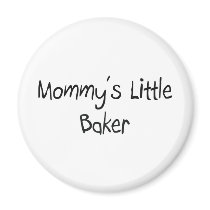 Mommy's Little Baker magnets
