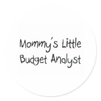 Mommys Little Budget Analyst stickers