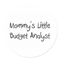 Mommys Little Budget Analyst stickers