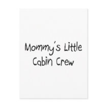 Mommys Little Cabin Crew postcards