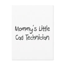 Mommys Little Cad Technician postcards