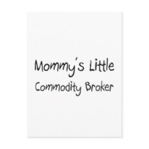 Mommys Little Commodity Broker postcards