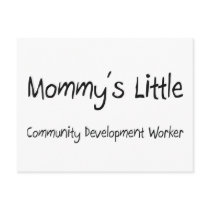 Mommys Little Community Development Worker postcards by tshirtshirts Mommys Little Community Development Worker postcards