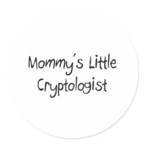 Mommys Little Cryptologist stickers